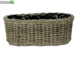 Bak Ovaal L50b20h20cm Antiek Grijs