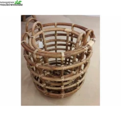 Basket Rattan D55 H50cm Open Gevlochten