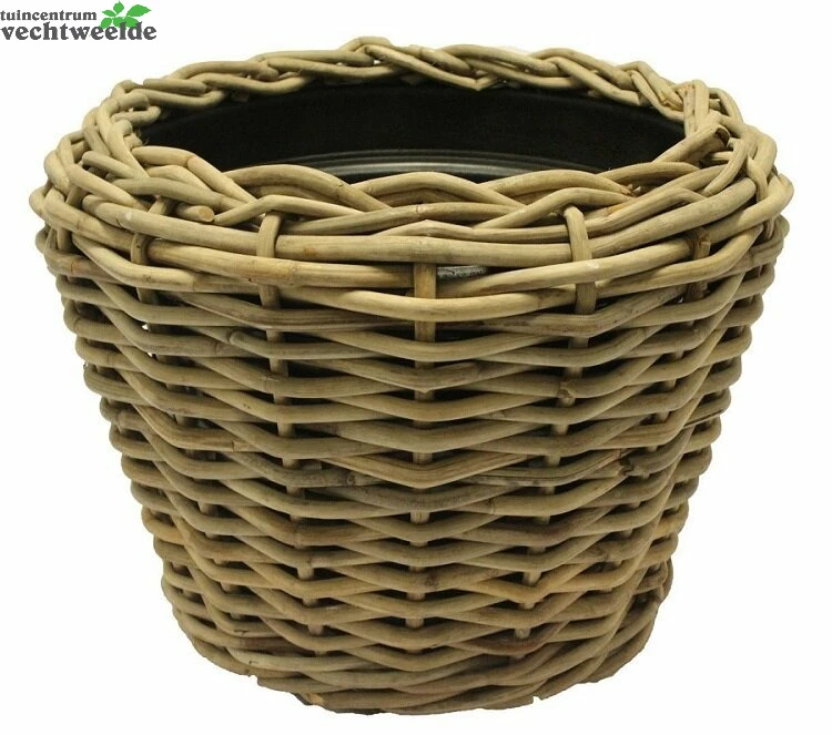 Drypot Rotan Rond D68h52cm Grijs