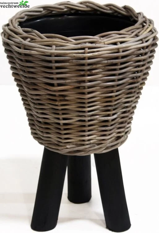 Drypot Zwarte Poten D33h45cm