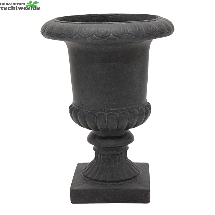 Franse Vaas Cf S D31h44cm Grafiet