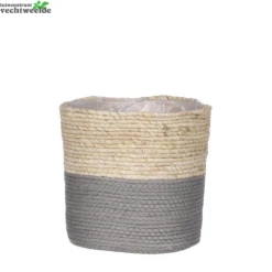 Mand Rachel D23h23cm Grijs