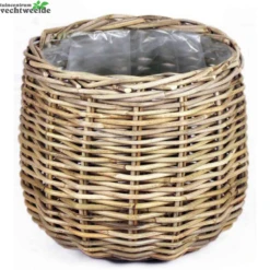 Mand Rond D26h24cm Grijs