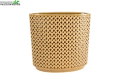 Planter Thies L26b12h25cm Mosterd