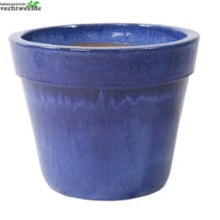 Pot Basis Glazed D38h30 Blauw