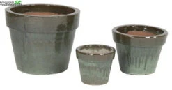 Pot Basis Glazuur D38h30cm Groen