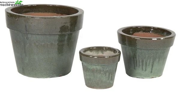 Pot Basis Glazuur D38h30cm Groen