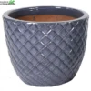 Pot Egg Ananas D38h30cm Grijs M