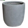 Pot Egg Clayfibre D39h38cm Grijs L