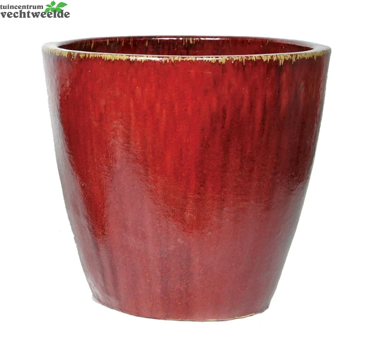 Pot Egg Glorious D48h48cm Rood