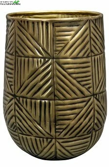 Pot Hoog Calvin D17h22cm Matt Gold