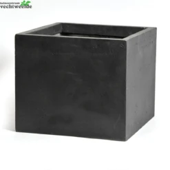 Pot Kubus Cf B44h38cm Zwart