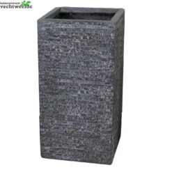 Pot Kubus Hg B23h51cm Grafiet