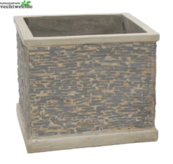 Pot Kubus Jambi D40 - H35cm Grijs