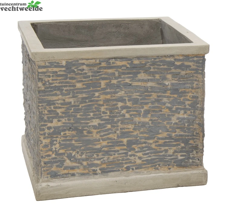 Pot Kubus Jambi D40 - H35cm Grijs