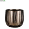 Pot Pablo D21h19cm Brons Ribbel