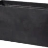 Pot Rechthoek Clay Fibre L100 - B45 - H45 Cm Zwart
