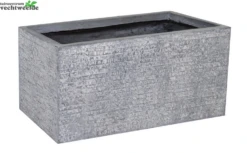 Pot Rechthoek Utah L80 - B28 - H40 Grijs