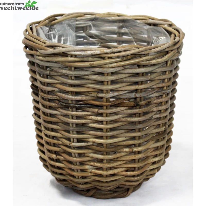 Pot Rotan Grijs D29h30cm
