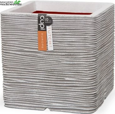 Pot Vierkant Rib Nl L40b40h40 Ivoor - Image 2