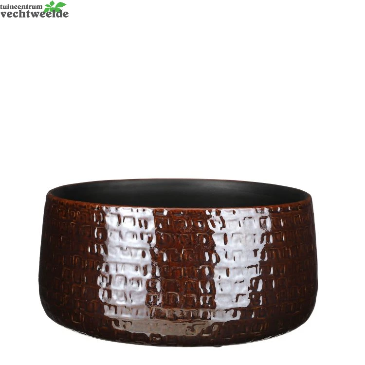 Schaal Floyd D29h13cm Bruin