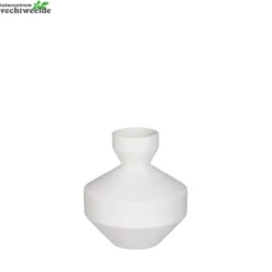 Vaas D18h19cm Wit