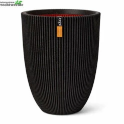 Vaas Elegant Lg Groove D46h58 Zwart