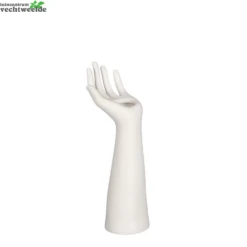 Vaas L10.5b8.5h27cm Wit